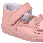 Sapatilha para bebê Flor Nude - Keto Baby