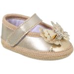 Sapatilha para bebê Laço Dourado - Keto Baby