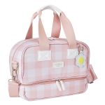 Mala com rodinhas + Bolsa Everyday + Bolsa Vicky + Porta Carteira de Vacinação Margaridas - Masterbag
