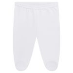 Calça (mijão) para bebê em suedine Branca - Tilly Baby