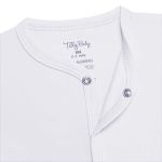 Casaco para bebê em suedine Branco - Tilly Baby