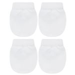 Kit 2 Pares de luvas em suedine Branco - Tilly Baby
