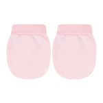 Kit 2 Pares de luvas em suedine Branca/Rosa - Tilly Baby
