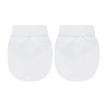 Kit 2 Pares de luvas em suedine Branca/Rosa - Tilly Baby