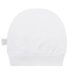 Kit Touca e Luva para bebe em suedine Branca - Tilly Baby