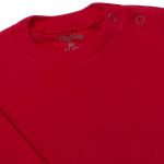 Body longo para bebê em suedine Vermelho - Tilly Baby