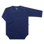 Body longo para bebê em suedine Marinho - Tilly Baby