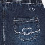 Calça jeans feminina infantil Little Heart - Tilly Baby