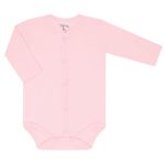 Body longo aberto para bebê em suedine Rosa - Tilly Baby