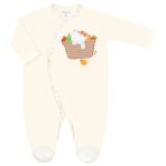 Macacão longo para bebê em suedine Gatinha na Cesta - Tilly Baby