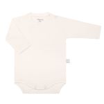 Body longo para bebê em suedine Marfim - Tilly Baby