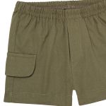 Shorts para bebê em sarja Verde Militar - Tilly Baby