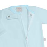 Macacão longo c/ zíper para bebê em soft Azul - Tilly Baby