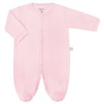 Macacão longo para bebê em suedine Rosa - Tilly Baby