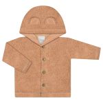 Casaco c/ capuz para bebê em peluciado Ursos Marrom - Tilly Baby