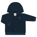 Casaco c/ capuz para bebê em soft Marinho - Tilly Baby