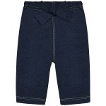 Calça para bebê em moletinho Jeans Laço Marinho - Tilly Baby