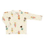 Jardineira c/ Camiseta longa para bebê em moletom Menininhas - Tilly Baby