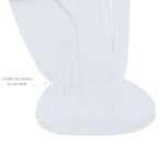 Pack 2 Macacões longos com zíper para bebê em suedine Rosa/Branco - Tilly Baby