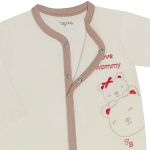 Macacão longo para bebê em suedine Love Mommy - Tilly Baby