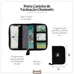 Porta Carteira de Vacinação de bebê Chamonix Preto - Masterbag