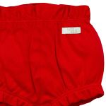 Shorts Clochard para bebê em suedine Vermelho - Tilly Baby