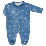 Macacão longo para bebê em malha Margaridas - Tilly Baby