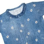Macacão longo para bebê em malha Margaridas - Tilly Baby