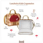 Lancheira Térmica Kids Cogumelos - Masterbag Kids