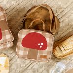 Mochila com rodinhas + Lancheira Térmica Kids Cogumelos - Masterbag Kids
