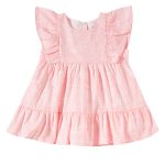 Vestido para bebê em tricoline Casinha - Tip Top