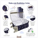 Mala Maternidade com rodinhas Avião - Masterbag