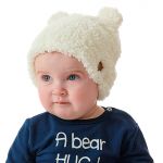 Gorro Orelhinha para bebê Marfim - Up Baby