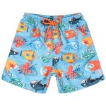 Bermuda para bebê em microfibra Fundo do Mar - Up Baby
