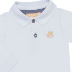 Body Polo longo em suedine Branco - Up Baby