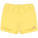 Short para bebê em suedine Amarelo - Up Baby