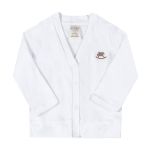 Casaco para bebê em suedine Branco - Up Baby