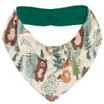Babador Bandana para bebê em suedine Floresta - Up Baby