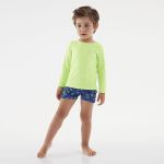 Macacão Beach para bebê c/ proteção UV FPS +50 Verde Limão - Up Baby