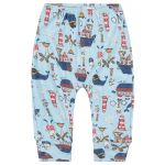 Body curto c/ Calça e Babador para bebê em suedine Barquinho - Up Baby
