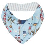 Body curto c/ Calça e Babador para bebê em suedine Barquinho - Up Baby