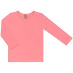 Camiseta Surfista c/ proteção UV FPS +50 Rosa Flúor - Up Baby