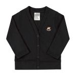 Casaco para bebê em suedine Preto Pati Nicki - Up Baby