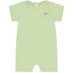 Macacão curto para bebê em suedine Verde Claro - Up Baby