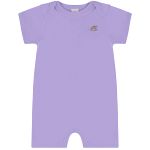 Macacão curto para bebê em suedine Lavanda - Up Baby
