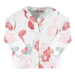 Casaco para bebê em suedine Floral Marfim - Up Baby