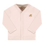 Casaco para bebê em suedine Rosa Claro Bebê - Up Baby