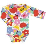 Body longo para bebê em suedine Floral Colors - Up Baby