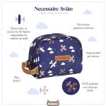 Necessaire para bebê Avião - Masterbag