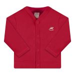 Casaco para bebê em suedine Vermelho - Up Baby